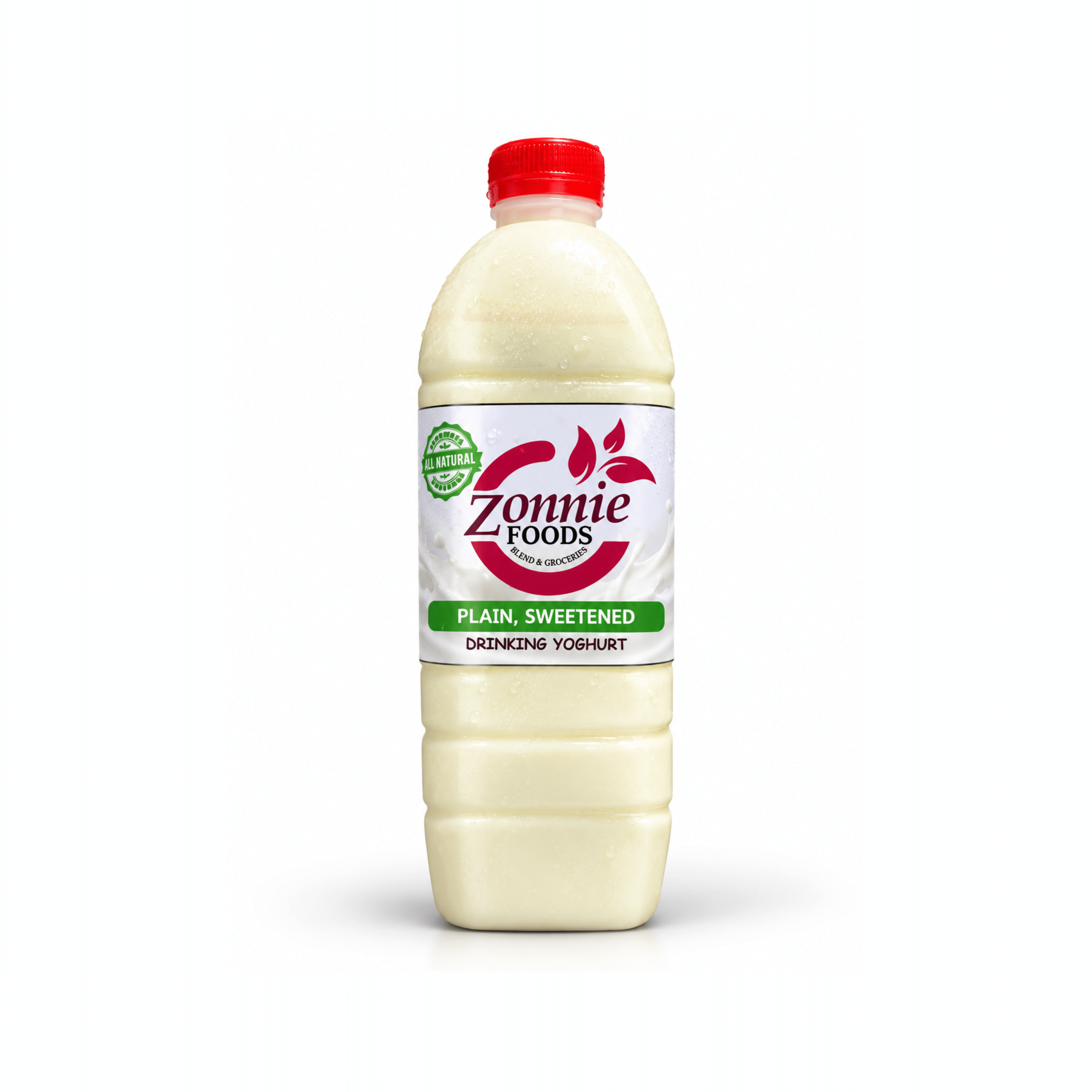 1 Liter Plain Sweetened Drinking Yoghurt